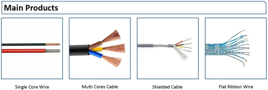 30V 24AWG Flat Ribbon UL2725 Speaker Cable Hook up Wire Electric Cable