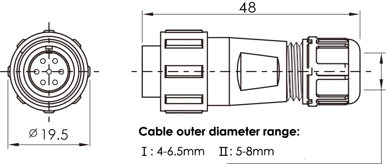 Yxy 2 3 4 5 6 7 9 Pin IP68 Waterproof Power Cable Wire Connector Sp13 Cable Electric Terminal Cable Automotive Connector