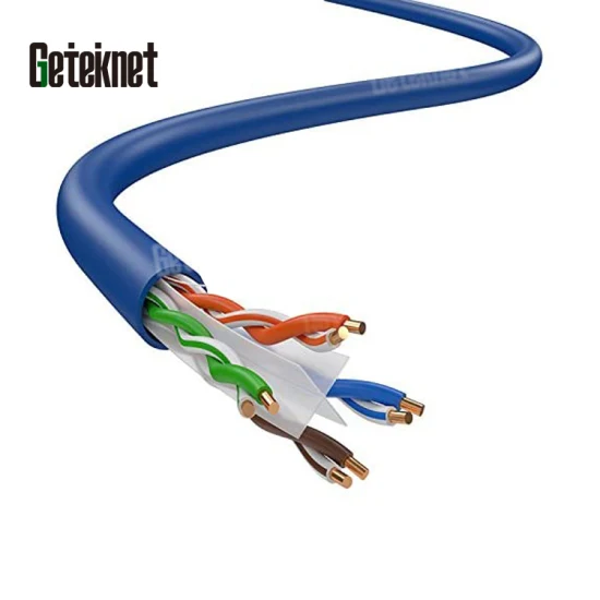 Gcabling UTP LAN Cat5e CAT6 CAT6A Computer-Kommunikationskabel, verdrilltes 4-paariges Kupfer-Massivdraht-Datenkabel für den Innenbereich, Cat 6-Netzwerk-Ethernet-Kabel