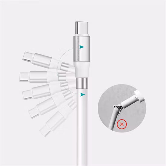 Rt-Mc25 Magnetisches, selbstaufwickelndes, organisierendes Lightning-Easy-Coil-Ladekabel
